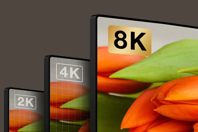 high-resolution display options (4K, 8K & hdr)